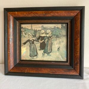 Antique Victorian Deep Well Picture Frame